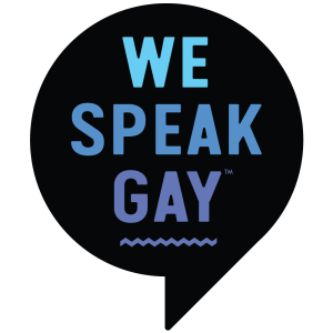 We Speak Gay logo