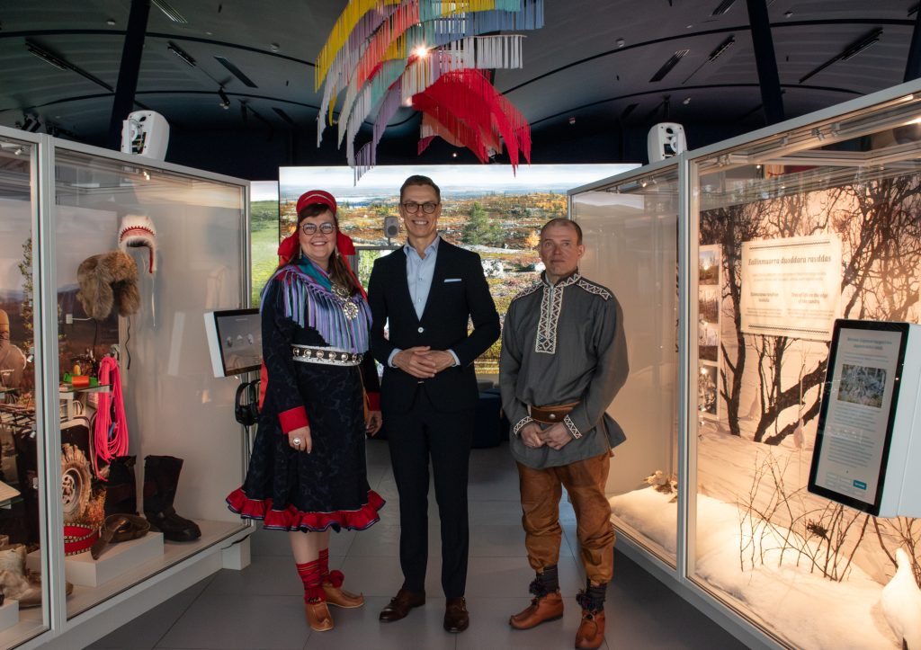 Suomen tasavallan presidentti Alexander Stubb vieraili Saamelaismuseo ja Luontokeskus Siidassa 24.5.2024