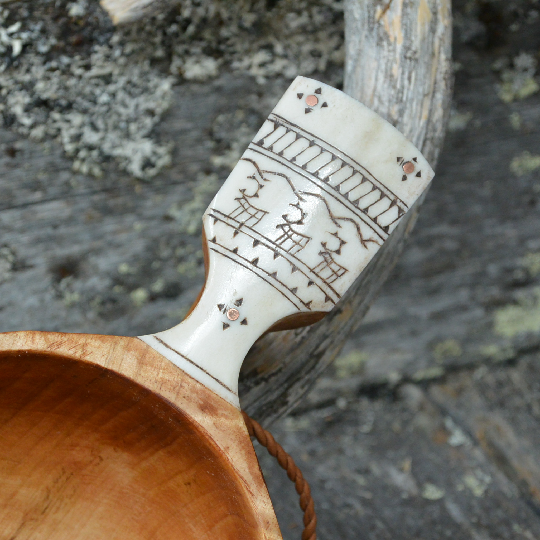 Kuksa, sarvilyöte, valkoinen, Antti-Piera Valle - Image 3