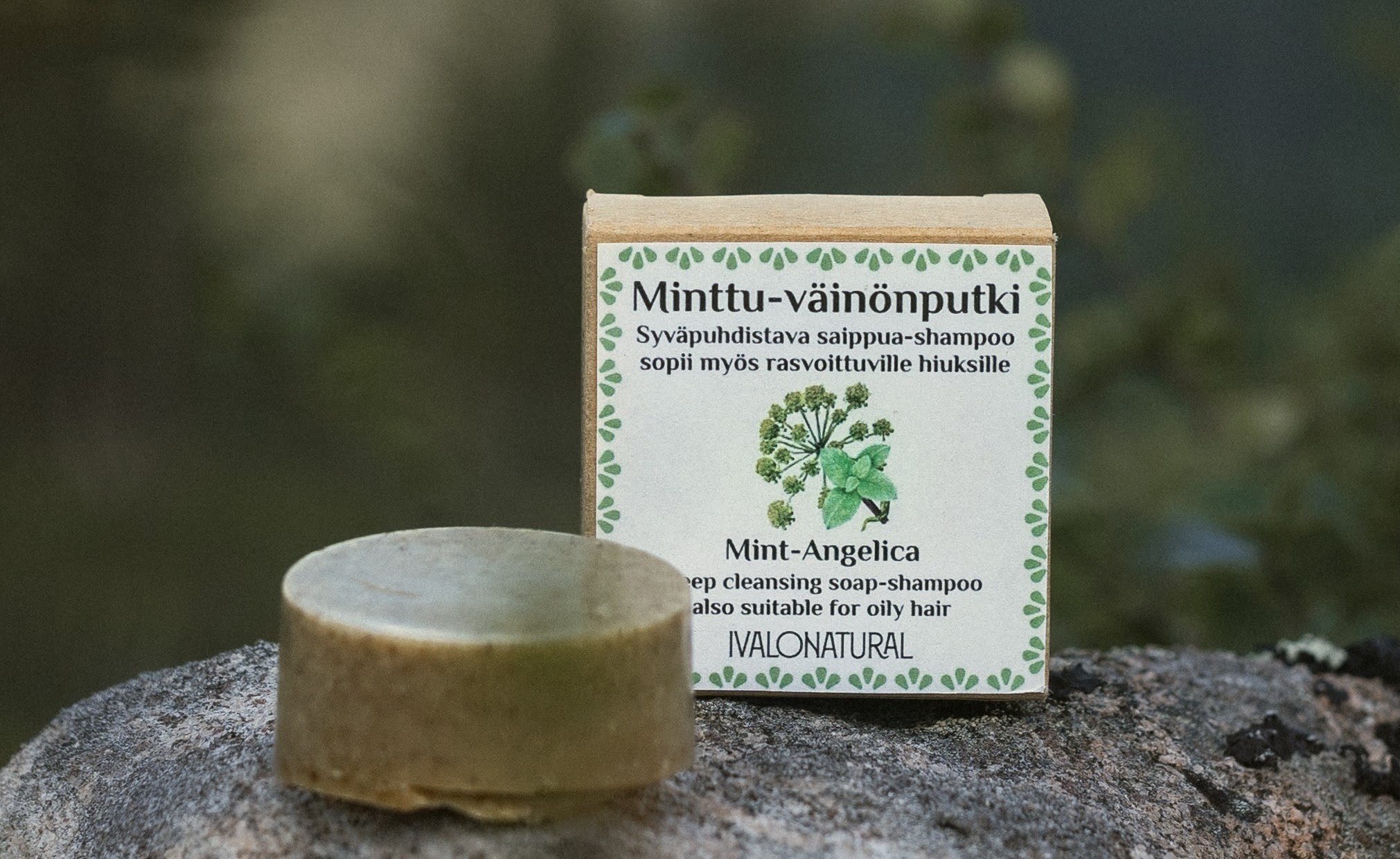 Minttu-väinönputki palashampoo, Ivalonatural
